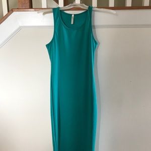 Teal maxi dress